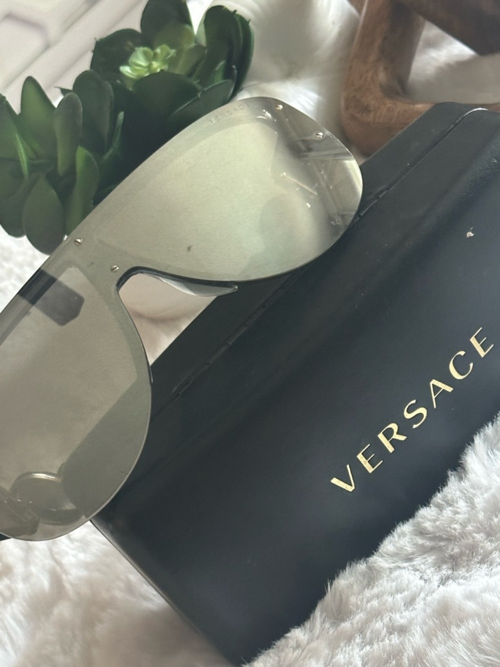 Versace Sunglasses with Smoke Grey Frame